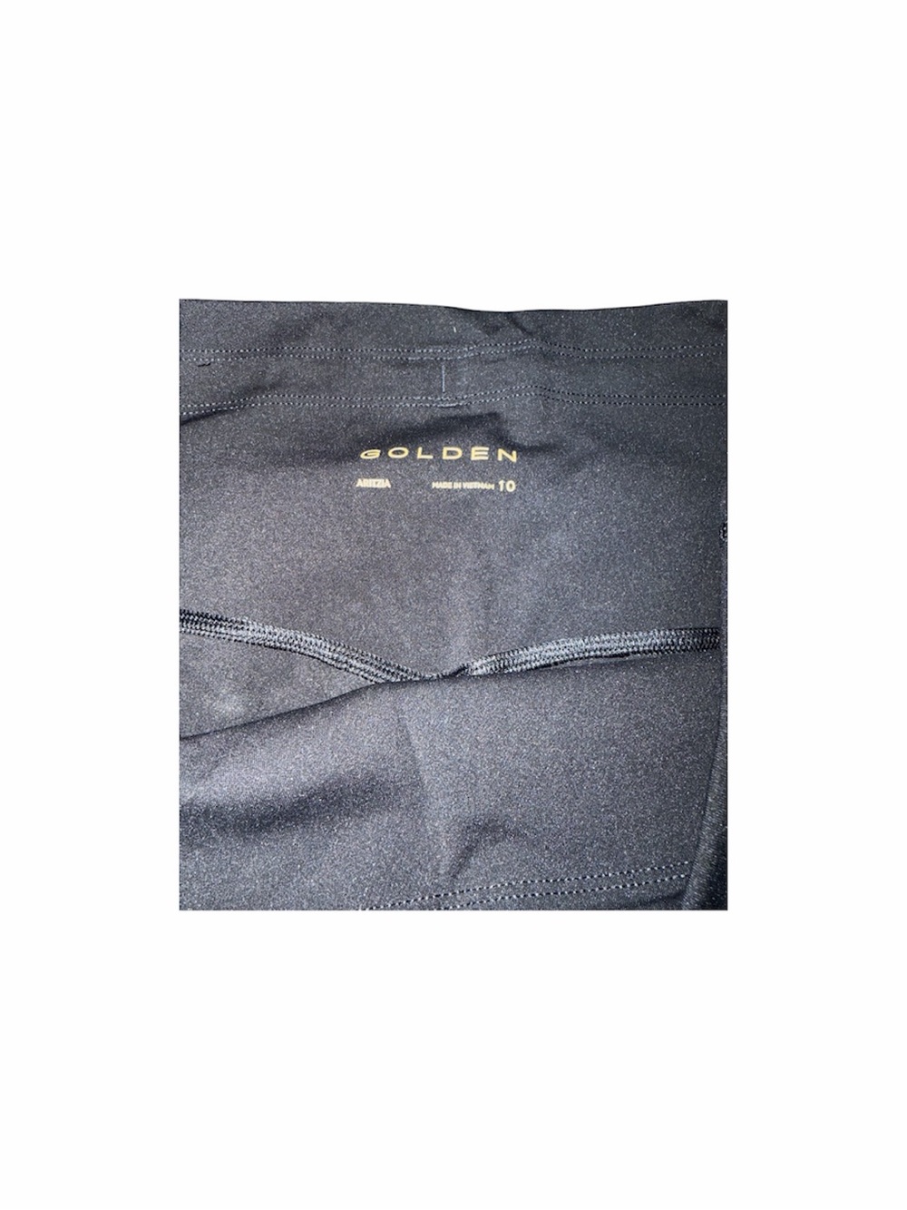 Golden leggings by Aritzia, size 10, made in Vietnam. - Picture 2 of 4